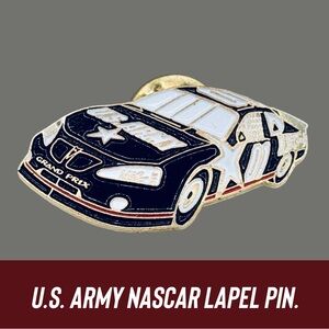 Vintage U.S. Army NASCAR Lapel Pin